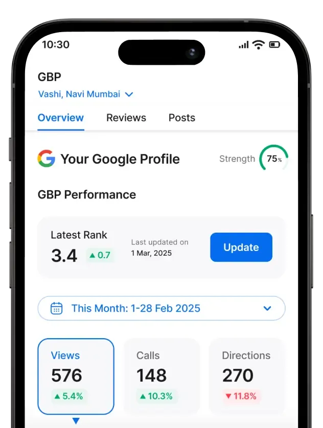 grexa mobile application dashboard